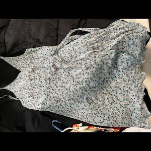 Mint Blue Tea Length Dress